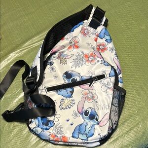 Lilo and Stitch Cross Body Bag With Lots of Pockets For Water Bottle, Cell Phone